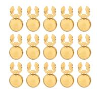 Ipetboom 15 Kleine Knopfkappen aus Kupfer Minimalistische Manschettenknopf Abdeckungen 15mm Robuste Knopfüberzüge für Hemden Blusen und Jeans Clip Zubehör für Herren Damen bei Formellen