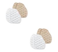 Ipetboom 2 Sätze Anti-wear-vorfußaufkleber Gepolstert Ballen Für Frauen Unterlage Komfort Kissen Einsätze Mittelfußpolster Vorfußunterstützung Hoch Vordere Fußpolster Gel 2 Paare * 2