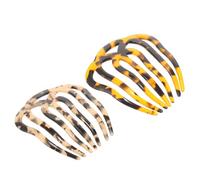 Ipetboom 2 Stück Teiliges Leichte Vintage Haarkämme aus Farbechtem Acetat Praktische Französische Steckkämme für Damen und Mädchen Einzigartiges Design in Dunkel Schildpatt Geeignet für