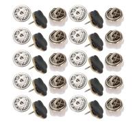 Ipetboom 20 Stück Nagelfreie Kleiderknöpfe aus Muschel mit Perlen Design Sicherheitsbroschen für Frauen Filigrane Anti Leerstellen Knöpfe zur Kragen und Strickjackendekoration