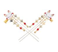 Ipetboom 2stücke Haarspangen aus Legierung mit Quaste Seitlichem Clip Vintage-stil Cartoon-maske-design für Damen Robust und Langlebig