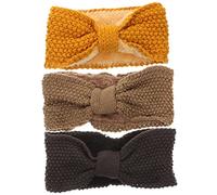 Ipetboom 3stücke Winter-stirnbänder für Damen Gehäkelte Stricktücher als Ohrenwärmer Warme Stirnbänder für Outdoor-aktivitäten Wie Laufen und Wandern Leicht zu Reinigen und Langlebig