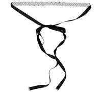 Ipetboom Brautgürtel mit Strass Dünner Schleifengürtel aus Schwarzem Satin Taillenkette für Brautkleid und Abendkleid Dekoratives Hochzeitszubehör für Damen