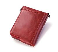 Ipetboom Geldbeutel für Herren aus Leder mit RFID-Schutz Dünne Clutch-Tasche mit Kreditkartenfach und Münzfach Elegante Herrenbrieftasche Platz für Ausweis Bankkarte und Bargeld