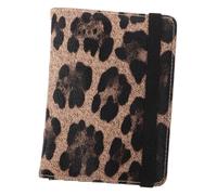 Ipetboom Reisepasshülle Mit Leopardenmuster Aus Pu RFID-geschützt Reisebrieftasche Mit Kartenfächern Und Dokumenten-Organizer Schmale Passhülle Für Herren Und Damen