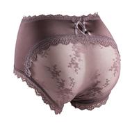 IPHREECO Femboy Sissy Pouch Höschen für Herren, Spitze, Hipster, Seide, Bikini-Slip, Unterwäsche, Dessous, Tanga, G-String, Braun, Large
