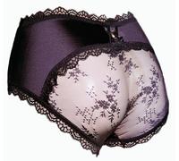 IPHREECO Femboy Sissy Pouch Höschen für Herren, Spitze, Hipster, Seide, Bikini-Slip, Unterwäsche, Dessous, Tanga, G-String, Schwarz, Large