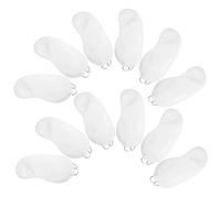 iplusmile 12 Stück Packung Einweg Augenmasken Schlafmaske Lichtdicht Weiß Polyester Leicht Reise Schlafabdeckung