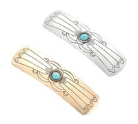 iplusmile 2 Stück pack Vintage Haarspangen für Damen aus Leichter Legierung Einfache Befestigung Modischer Haarschmuck für Alltag und Festival
