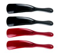 iplusmile 4 Stück Schuhlöffel aus Kunststoff mit Glatter Oberfläche zum Aufhängen Bequemer Schuhanzieher für Männer und Praktische Schuhhilfe im Alltag Zufällige Farbe