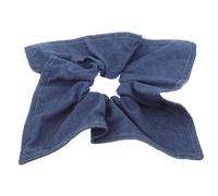 iplusmile Denim Haargummi Quadratisch Elastisch Schonend für Dickes Lockiges Haar Modischer Jeans Haarschmuck Damen Mädchen Vielseitig als Haarband Stirnband oder Halstuch in Blau