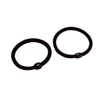 iplusmile Elastische Haargummis Einfaches Haarband aus Gewebe Schwarze 50 Stück mit Match Design Verarbeitung für Täglichen Gebrauch