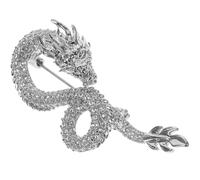 iplusmile Elegante Drachen Brosche aus Kupfer im Chinesischen Stil mit Lebendigem Design und Verschleißfest für Business und Bankett im Jahr Des Drachen
