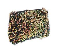 iplusmile Glitzernde Pailletten Umhängetasche: Kleine Damen Schultertasche mit Kettenriemen - Perfekt für Bankette und abendliche Events