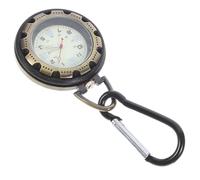 iplusmile Karabiner Taschenuhr mit Leuchtzifferblatt Robuste Outdoor Clip Uhr für Wanderer und Rucksacktouristen Kleines Rundes Gehäuse Langlebiges Material Tragbare Zufällige Farbe