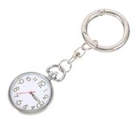 iplusmile Schlüsselanhänger Uhr mit Robustem Gehäuse Präzises Zifferblatt Glatte Oberfläche Praktische Taschenuhr für Studentenprüfung und Pflegepersonal