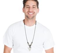 iplusmile Surfer Halskette mit Haizahn Anhänger und Holzperlen | Verstellbare Wachsschnur, Wasserfestes Design, für Strandoutfits, Surfer und Teenager, Handgeflochten
