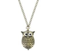 iplusmile Vintage Retro Bronze Quarz Taschenuhr Anhängerkette Mit Eule Design Für Damen Herren Eulenuhren Halsketten Mechanismus Uhrenkette