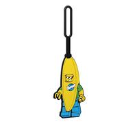 IQ Lego Banana Guy Silikon-Gepäckanhänger für Reisen, Koffer, Rucksack - Bananen-Typ, ungiftig und geruchlos, mit beschreibbarer Oberfläche auf der Rückseite zur Identifizierung des Ausweises.