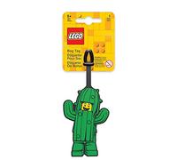 IQ Lego Cactus Boy Silikon-Gepäckanhänger für Reisen, Koffer, Rucksack - Kaktusjunge, ungiftig und geruchlos, mit beschreibbarer Oberfläche auf der Rückseite zur Identifizierung des Ausweises.