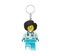 IQ Lego Iconic Dr. Flieber Schlüsselanhänger mit LED-Taschenlampe Spielzeuggeschenke für Kinder - 76 mm große Figur (KE23H) - 2 CR2025 Batterien enthalten