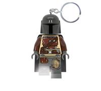 IQ Lego Star Wars - The Mandalorian Schlüsselanhänger mit LED-Taschenlampe Spielzeuggeschenke für Kinder - 76 mm große Figur - 2 CR2025 Batterien enthalten