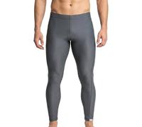 iQ-UV Badehose für Herren Lang Grau 4XL - Lange Schwimmhose für Herren mit UPF 50+ UV-Schutz - Lange Stretch Badehosen mit Handytasche - Badeshorts in lang, elastisch & schnelltrocknend