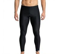 iQ-UV Badehose für Herren Lang Schwarz M - Lange Schwimmhose für Herren mit LSF 230 UV-Schutz - Lange Stretch Badehosen für Herren - Badeshorts für Herren lang, elastisch & schnelltrocknend