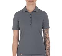 iQ-UV Damen Poloshirt Kurzarm Grau S - Sport Poloshirt für Damen mit UPF 50+ UV-Schutz - TÜV Zertifiziert - funktionales Polo Shirt aus nachhaltigem Stoff - Perfekt zum Sport