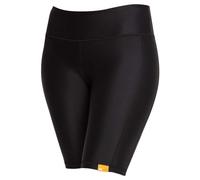 iQ-UV Damen Yoga Shorts hoher Bund Schwarz L - Sport Shorts mit UV-Schutz
