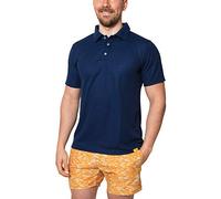 iQ-UV Herren 50+ Sonnenschutz, Regular Geschnitten Uv Polo Hemd, blau(Navy), M (50)
