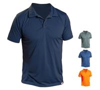 iQ-UV Herren Polo Shirt aktiv kühlend und schnelltrocknend UPF 50+ (DE/NL/SE/PL, Alphanumerisch, S, Navy)