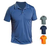 iQ-UV Poloshirt Herren Kurzarm Blau 3XL - Hochwertiges Polo Shirt für Herren Kurzarm mit UV Schutz aus recyceltem Material - Ideal zum Golfen, Segeln, oder Wandern - Atmungsaktiv und stilvoll