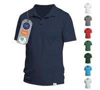 iQ-UV Poloshirt Herren Kurzarm - Hochwertiges Polo Shirt für Herren Kurzarm mit UV Schutz aus recyceltem Material - Ideal zum Golfen, Segeln, oder Wandern - Atmungsaktiv und stilvoll