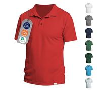 Iq-Uv UV Polo-Shirt Herren iQ Natural Cool 2XL Rot