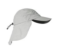 iQ-UV Schutz Kappe mit Nackenschutz Unisex Grau 55-61cm - Sonnenschutz Kappe mit UPF 50+ Schutz Tüv geprüft - Atmungsaktive Cap mit Nackenschutz für Herren und Damen - Mütze mit Schutz für Nacken