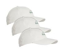 iQ-UV Schutz Kappe Unisex Weiß Einheitsgröße 3er Pack - Atmungsaktive Laufkappe für Herren & Damen - Bequeme Running Cap für Sommer - Sonnenkappe für Herren & Damen ideal für Outdoor-Aktivitäten