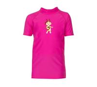 iQ-UV Shirt für Kinder Kurzarm 116/122 Eva Pink - UV-Schutz Badeshirt für Jungen & Mädchen aus recyceltem Material - Rashguard für Kinder mit UPF 50+ - Made in Europe