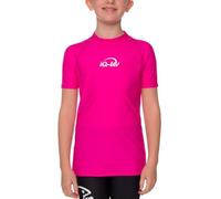 iQ-UV Shirt für Kinder Kurzarm 116/122 Pink - UV-Schutz Badeshirt für Jungen & Mädchen aus recyceltem Material- Rashguard für Kinder mit Lichtschutzfaktor UPF 50+