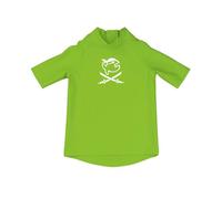 iQ-UV Shirt für Kinder Kurzarm 128/134 Neon-Grün - UV-Schutz Badeshirt für Jungen & Mädchen aus recyceltem Material- Rashguard für Kinder mit Lichtschutzfaktor LSF 300