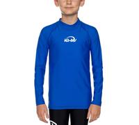 iQ-UV Shirt für Kinder Langarm 104/110 Dark Blue - UPF 50+ Badeshirt für Jungen & Mädchen - UV Schutzkleidung für Kinder aus recyceltem Material - Schwimmshirt