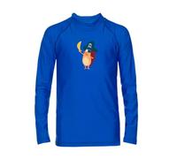 iQ-UV Shirt für Kinder Langarm Igelchen 104/110 Blau - UV-Schutz Badeshirt für Jungen & Mädchen mit UPF 50+ - UV Schutzkleidung für Kinder aus recyceltem Material - Schwimmshirt