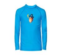 iQ-UV Shirt für Kinder Langarm Igelchen 104/110 Türkis - UV-Schutz Badeshirt für Jungen & Mädchen mit UPF 50+ - UV Schutzkleidung für Kinder aus recyceltem Material - Schwimmshirt