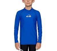 iQ-UV Shirt für Kinder Langarm - UV-Schutz Badeshirt für Jungen & Mädchen mit Lichtschutzfaktor LSF 300 - Schwimmshirt (DE/NL/SE/PL, Numerisch, 164, 170, Regular, Blau (Dark Blue))