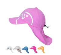 iQ-UV Sonnenhut für Kinder mit UV Schutz 50+ Pink Einheitsgröße - Atmungsaktiver Sonnenhut mit Nackenschutz für Kinder - Bequeme Sommermütze für Jungen & Mädchen - UPF 50+