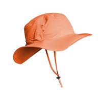 iQ-UV Sonnenhut Herren 55-61cm Orange - Leichter Sommerhut für Herren mit UPF 50+UV-Schutz - TÜV Zertifiziert - Bequemer Outdoor Hut perfekt für Sommer, Wandern & mehr - Wanderhut mit breiter Krempe