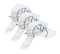 iQ-UV Sonnenhut Kinder Weiß 3er Pack Einheitsgröße - UV Schutz 50+ TÜV