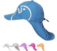 iQ-UV Schutz Kappe mit Nackenschutz für Kinder iQ Company Sonnenschutz UV Cap recycelt Blau