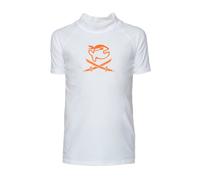 iQ-UV Shirt für Kinder Kurzarm 140/146 Weiß - UV-Schutz Badeshirt für Jungen & Mädchen aus recyceltem Material- Rashguard für Kinder mit Lichtschutzfaktor LSF 300