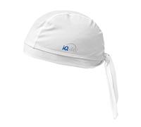 iQ-UV Unisex Bandana für Herren & Damen Weiß 57cm - Bequemes UV-Schutz Kopftuch für Herren & Damen mit LSF 300 - TÜV & ÖKO-TEX Zertifiziert - Hochelastisch & Atmungsaktiv - Sonnenschutz für Kopf